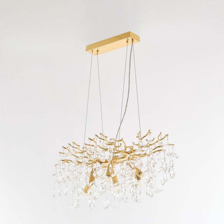 Подвесная люстра Arte Milano Веточка 230210.700.6.E14.D2 GD BUT-Clear