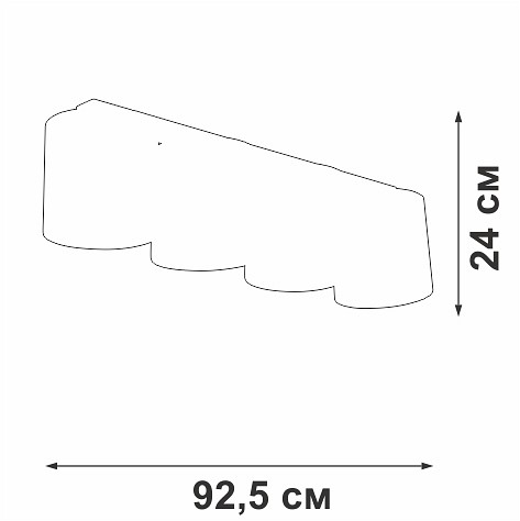 Накладной светильник Vitaluce V2881 V2881-1/4PL