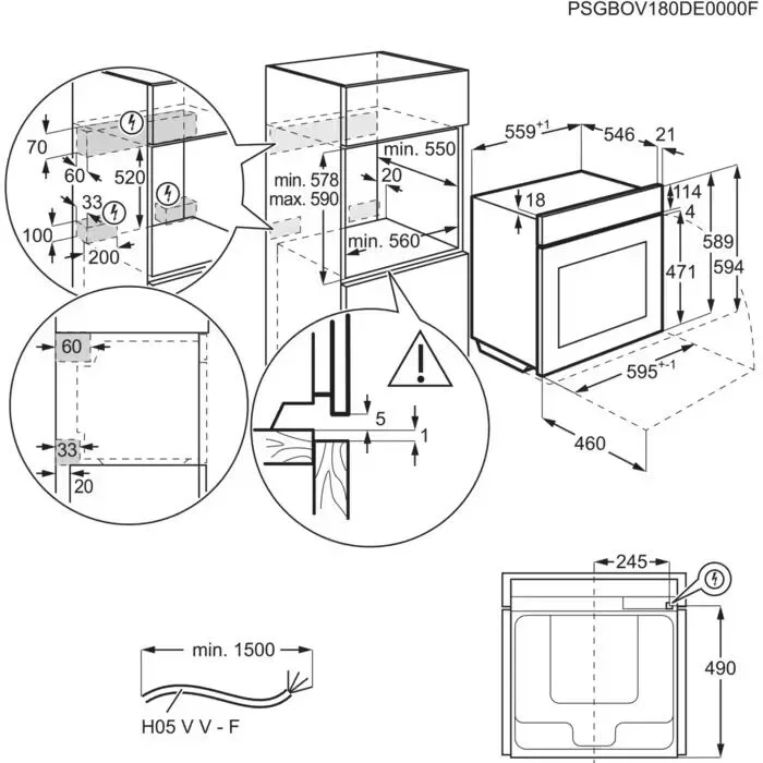 Духовой шкаф AEG NBA5P531AB