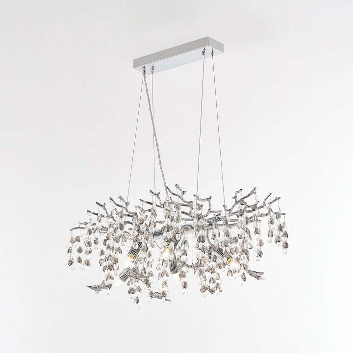 Подвесная люстра Arte Milano Веточка 230210.700.6.E14.H3 CB Clear-Smoky BUT-Smoky
