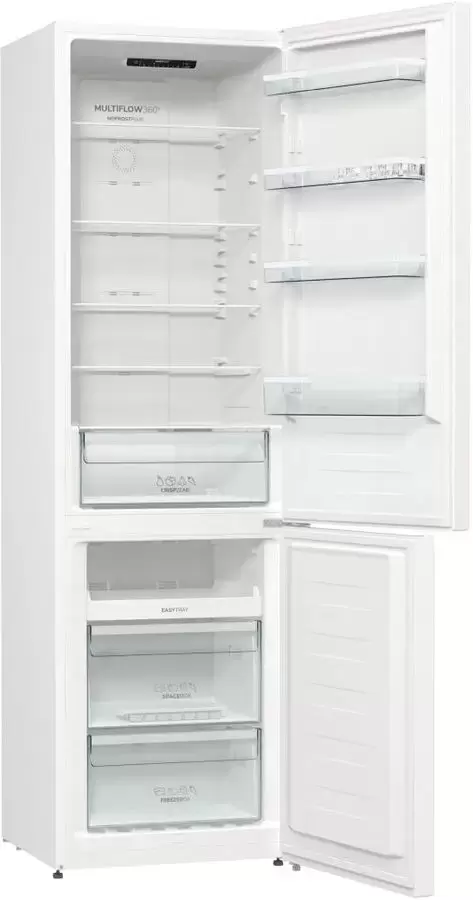 Отдельностоящий двухкамерный холодильник Gorenje NRK6201PW4