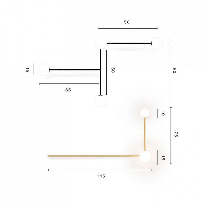 Накладной светильник Imperiumloft LINES LINES-13