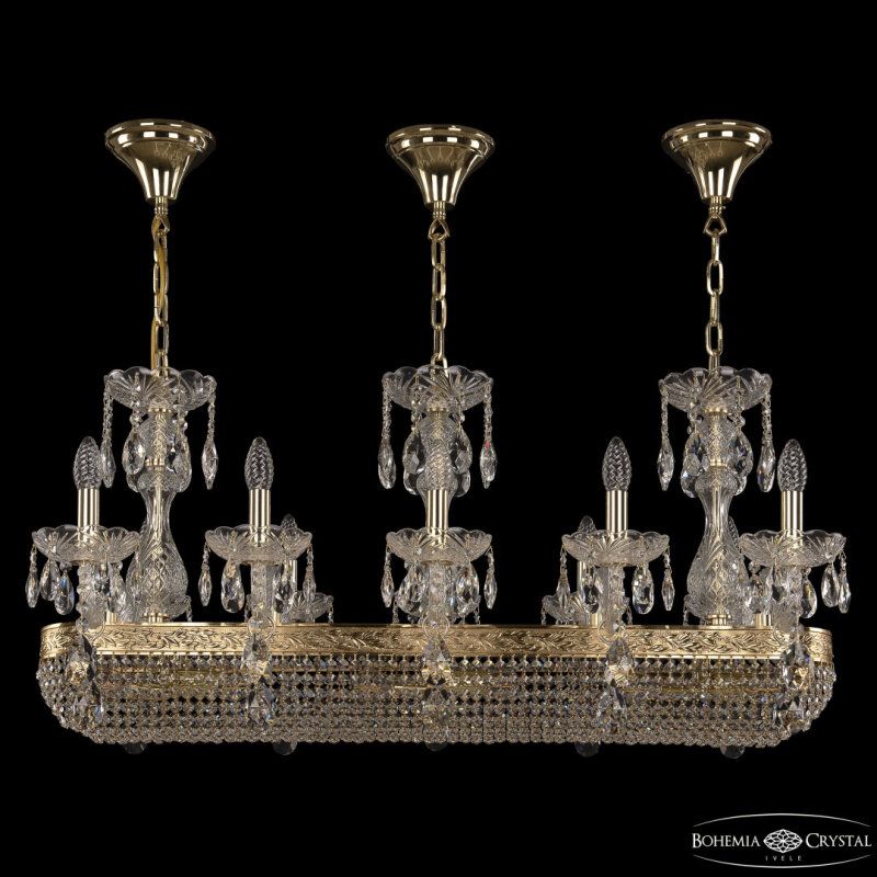 Подвесная люстра Bohemia Ivele Crystal 1452 1452/10/195/1000 G