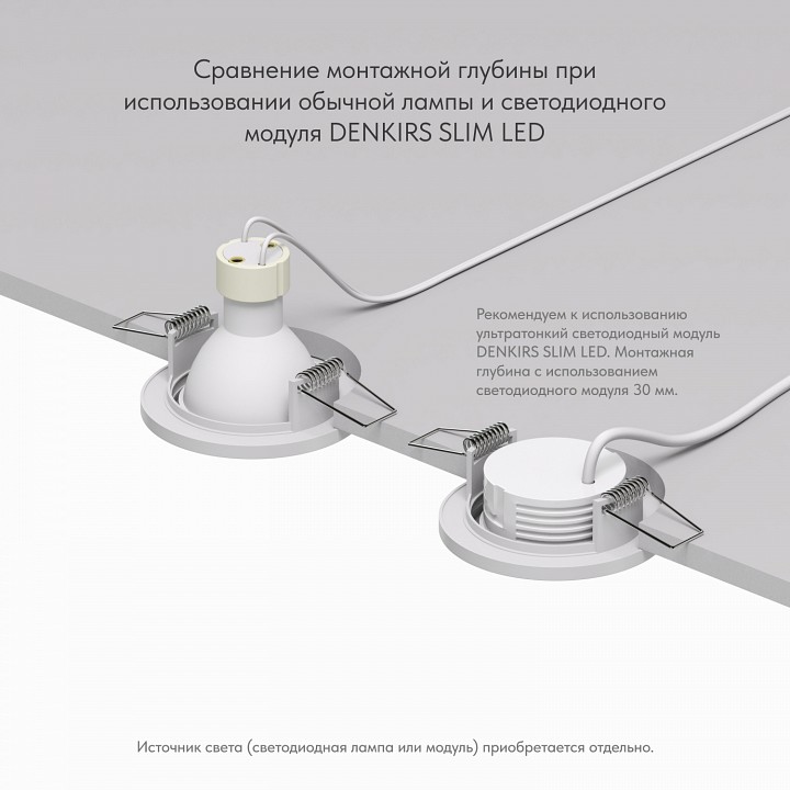 Встраиваемый светильник Denkirs DK2030 DK2030-WH