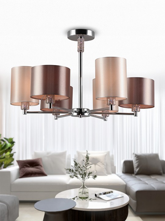 Люстра на штанге Rivoli Ebony Б0055618