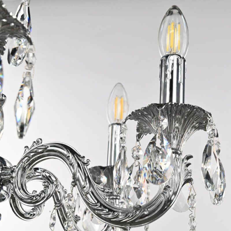 Подвесная люстра Bohemia Ivele Crystal AL7901 AL79101/6/175 B Ni