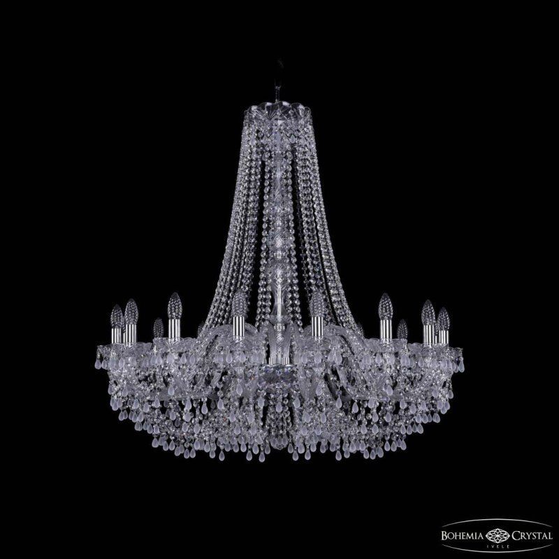 Подвесная люстра Bohemia Ivele Crystal 1410 1410/16/360/h-95 Ni V0300