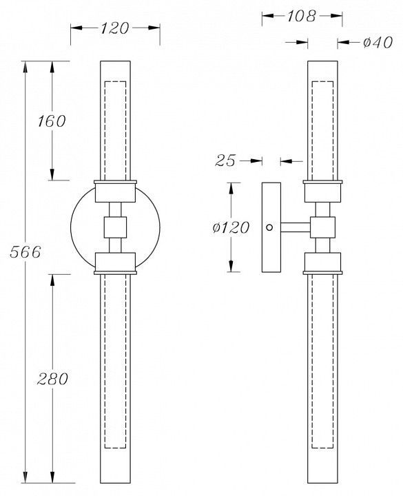 Бра Maytoni Стело MOD116WL-L7BS3K