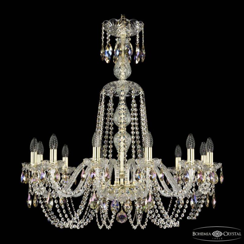 Подвесная люстра Bohemia Ivele Crystal 1402 1402/12/300/XL-90 G K801