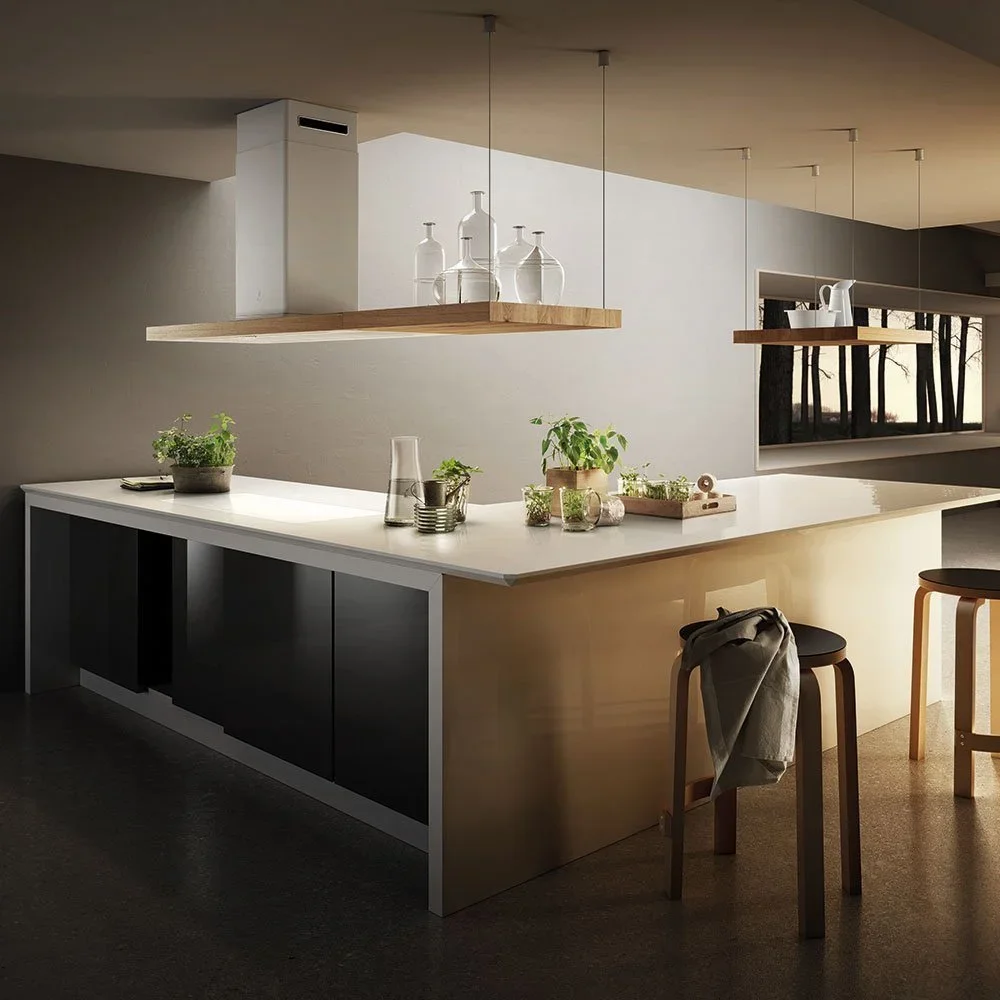 Вытяжка Elica Био Остров Белый и Дуб с аспирацией 120х53 (Bio Island WH/A/120X53 Rovere)