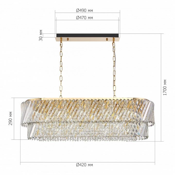 Подвесная люстра ST-Luce RITZ SL6138.303.14