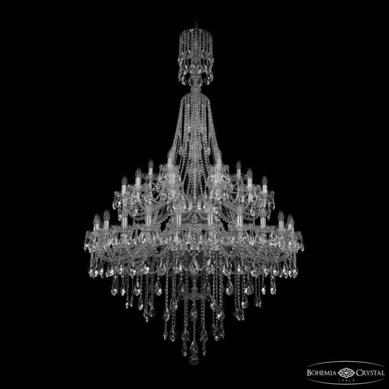 Подвесная люстра Bohemia Ivele Crystal 1415 1415/24+12+6/460/XL-213/2d Ni