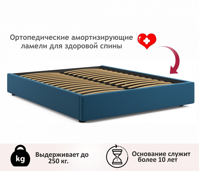 Кровать двуспальная Base 2000x1600 с ПМ с ПМ