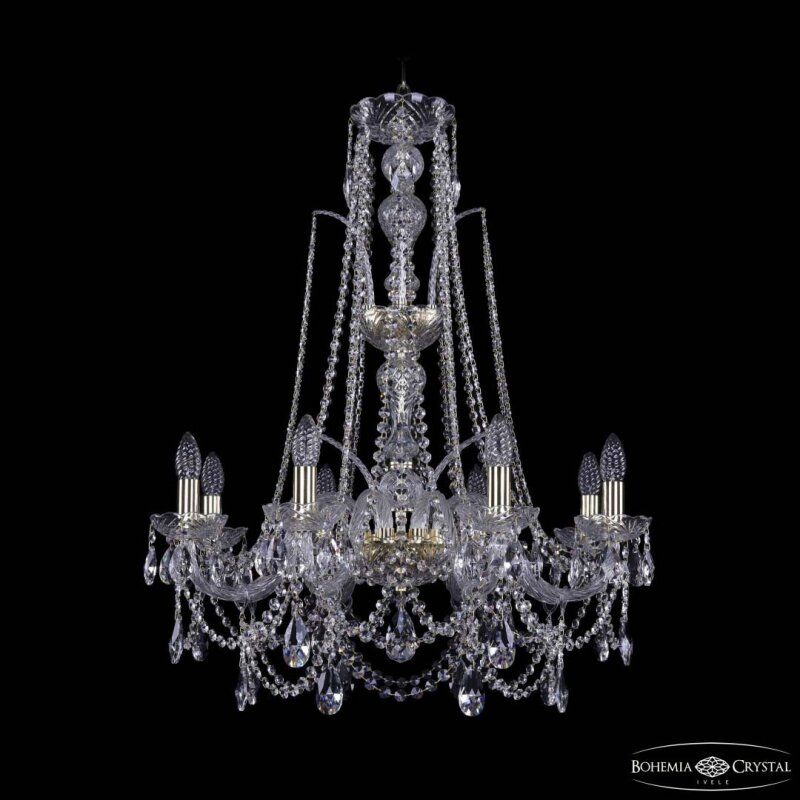 Подвесная люстра Bohemia Ivele Crystal 1411 1411/8/240/XL-83 G