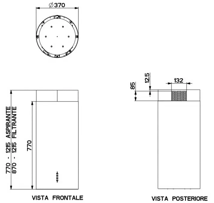 Вытяжка Faber CYLINDRA ISOLA PLUS WH GLOSS A37