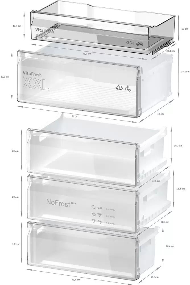 Двухкамерный холодильник Bosch KGN497WDF