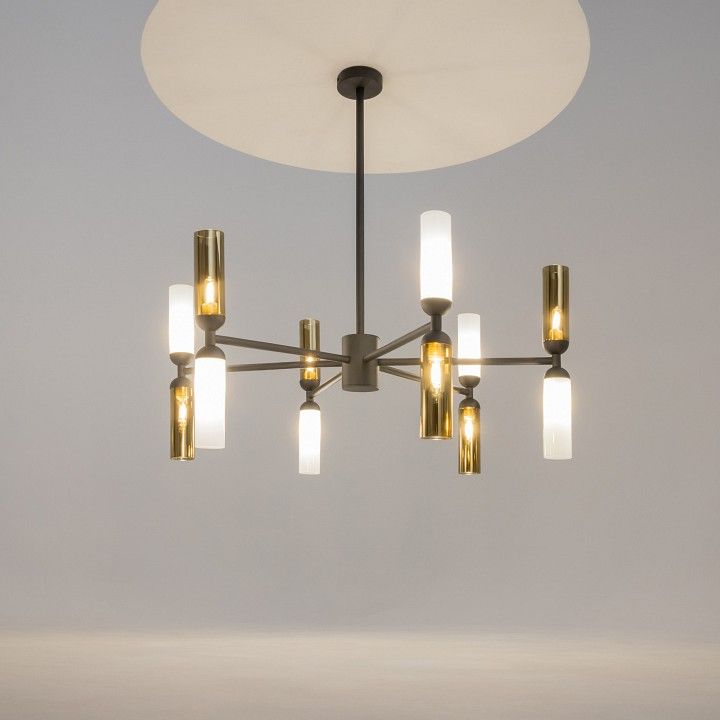 Люстра на штанге Maytoni Воспоминание MOD177PL-12G