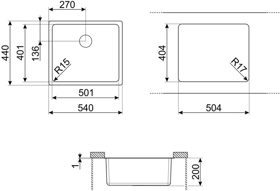 Мойка Smeg VFU50SFR