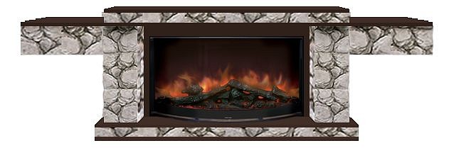 Комплект из электрокамина напольного и портала (217.5х41.5х70 см) Тауэр Карелия Rondo S86 ТА000017
