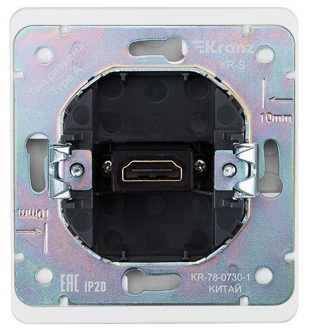 Розетка HDMI без рамки Kranz ROUND KR-78-0730-1