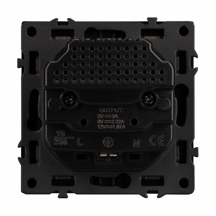 Розетка с заземлением и со шторкой и 2хUSB type A и C, без рамки Arlight NOBE 054285(1)