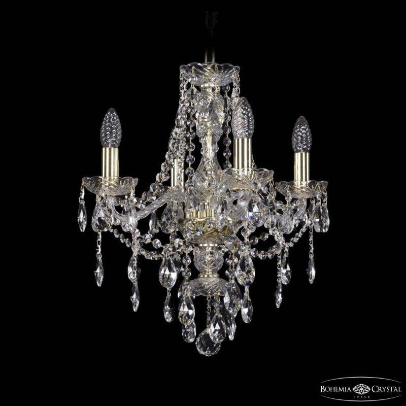 Подвесная люстра Bohemia Ivele Crystal 1415 1415/4/141 G