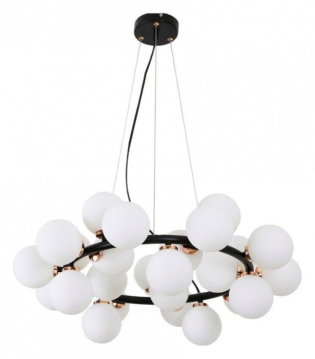 Подвесная люстра LUMINA DECO Marsiada LDP 6033-25 BK+MD