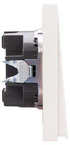 Выключатель двухклавишный с подсветкой без рамки Kranz STRONG KR-78-0714-4
