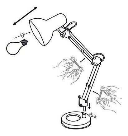 Настольная лампа офисная Globo Famous 24883