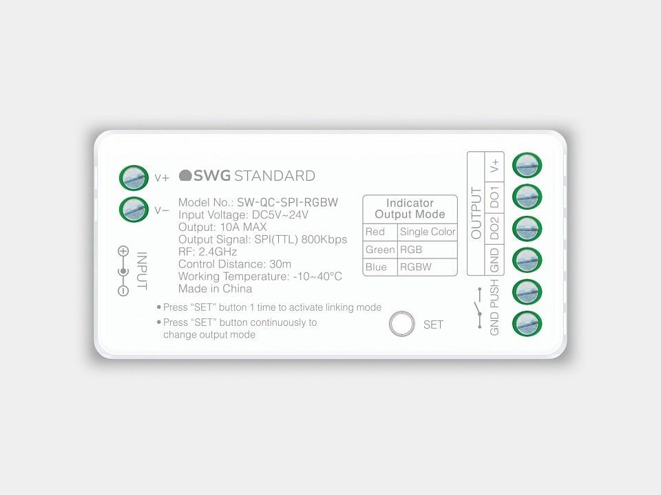 Контроллер-регулятор цвета RGBW SWG Quick Control MONO/RGB/RGBW