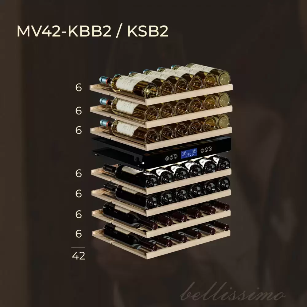 Встраиваемый винный шкаф Meyvel MV42-KSB2
