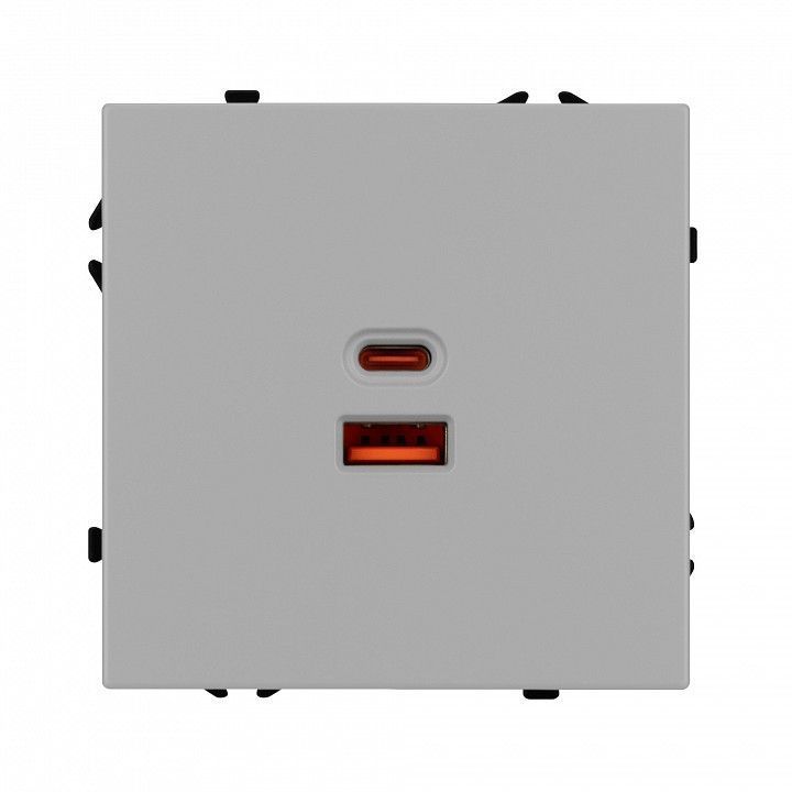 Розетка 2хUSB type A и C без рамки Arlight SCT-NOBE 059447