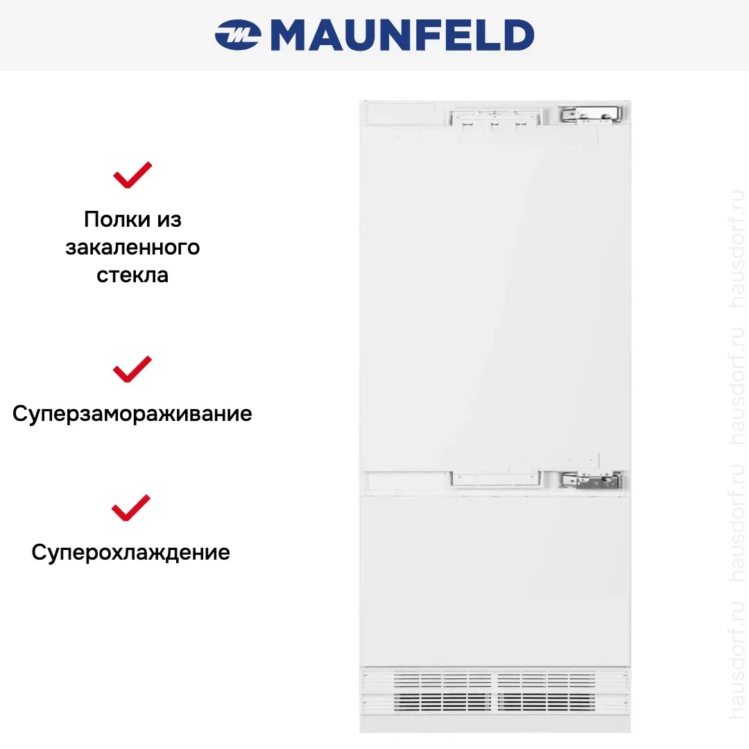 Встраиваемый холодильник Maunfeld MBF212NFW1 Inverter