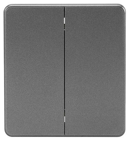 Переключатель перекрестный двухклавишный без рамки Kranz ROUND KR-78-0733-2