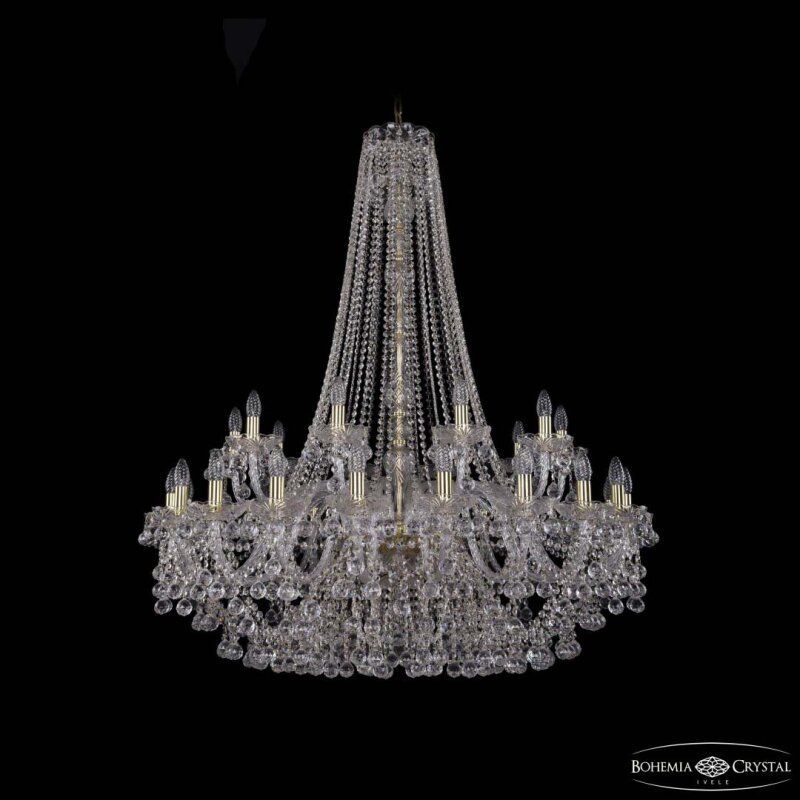 Подвесная люстра Bohemia Ivele Crystal 1409 1409/20+10/400/h-133 G