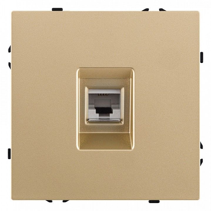 Розетка телефонная RJ-11 со штрокой, без рамки Kollinger Eclipse EC-019GD