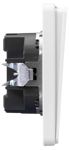Выключатель двухклавишный без рамки Kranz ROUND KR-78-0706-1