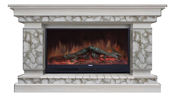 Комплект из электрокамина напольного и портала (143x45x82.5 см) Лорд Карелия Premier S86 ЛО000004