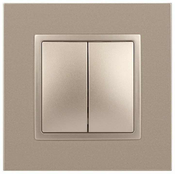 Переключатель двухклавишный без рамки Эра Эра Elegance 14-1106-04