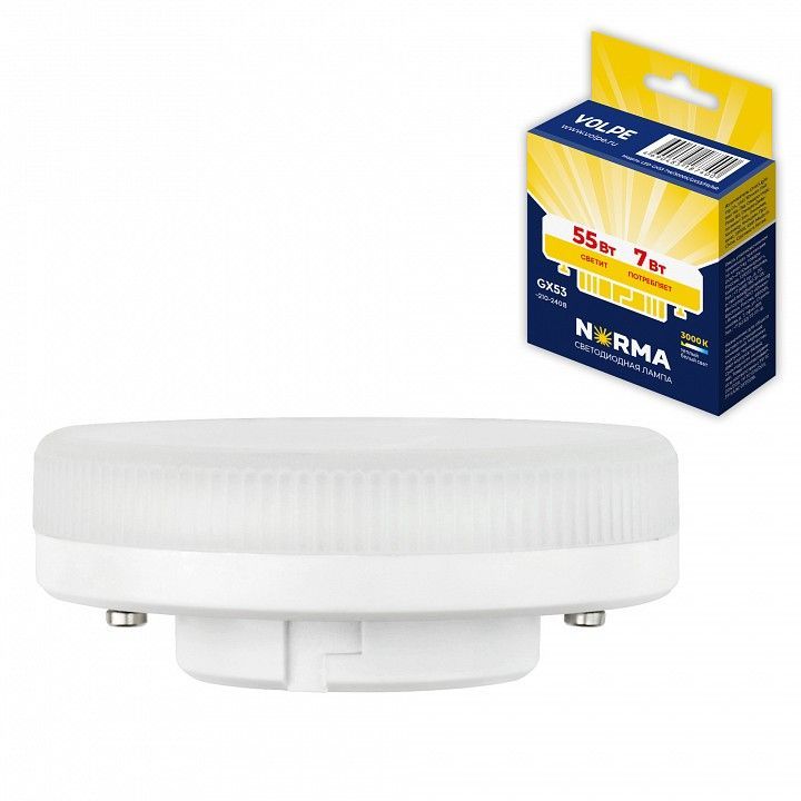 Лампа светодиодная Volpe LED-GX53 GX53 7Вт 3000K UL-00011423