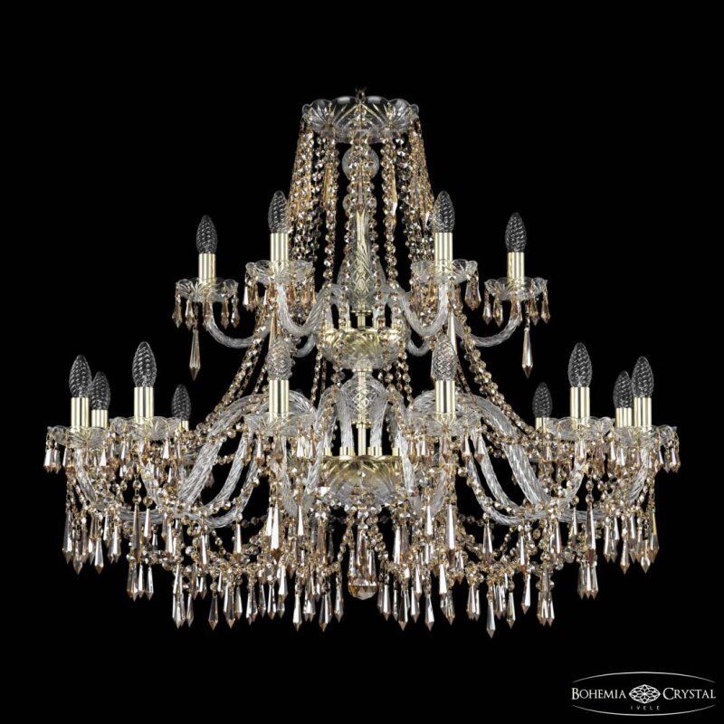 Подвесная люстра Bohemia Ivele Crystal 1403 1403/12+6/360/2d G R721