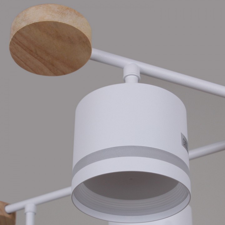 Люстра на штанге Reluce 78730 78730-0.3-08 GX53 WH+WOOD