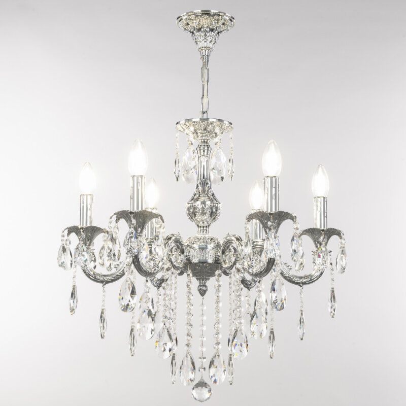 Подвесная люстра Bohemia Ivele Crystal AL7901 AL79101/6/175 B Ni