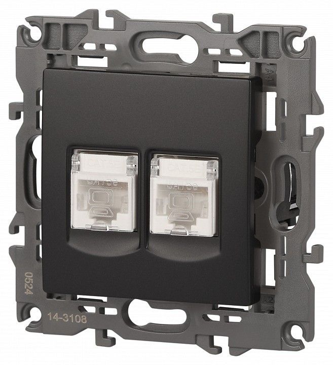 Розетка Ethernet RJ-45 без рамки Эра Эра Elegance 14-3108-05
