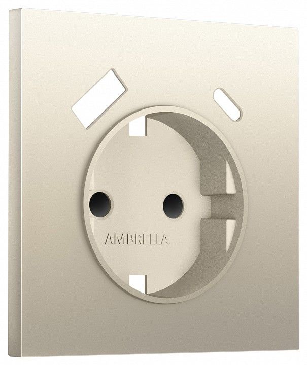 Накладка для розетки с заземлением и со шторками и 2хUSB type A и C Ambrella Volt SIGMA SP5500