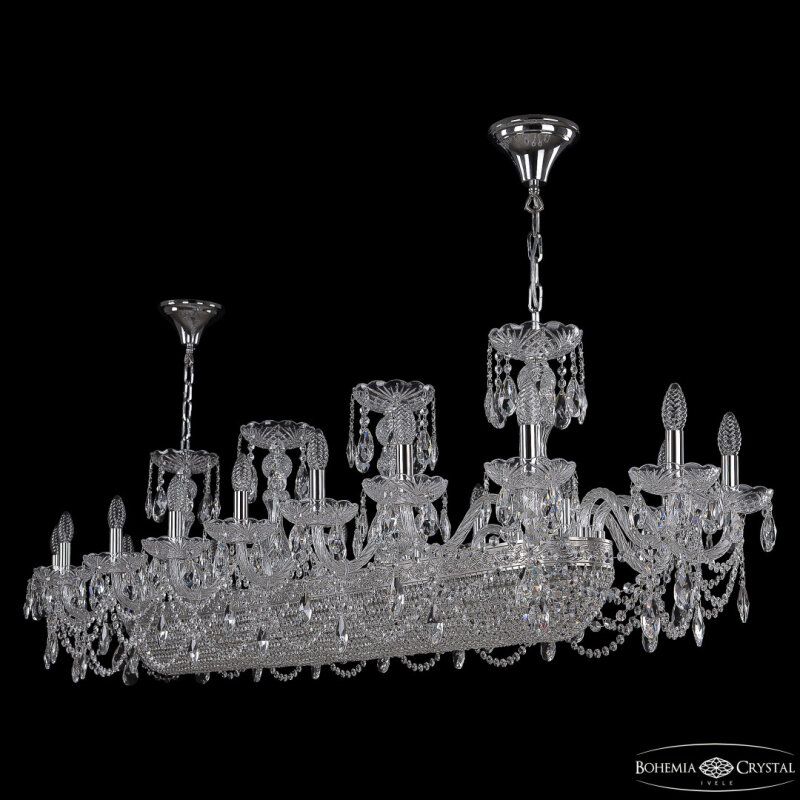 Подвесная люстра Bohemia Ivele Crystal 1453 1453/18/195/1500 Ni
