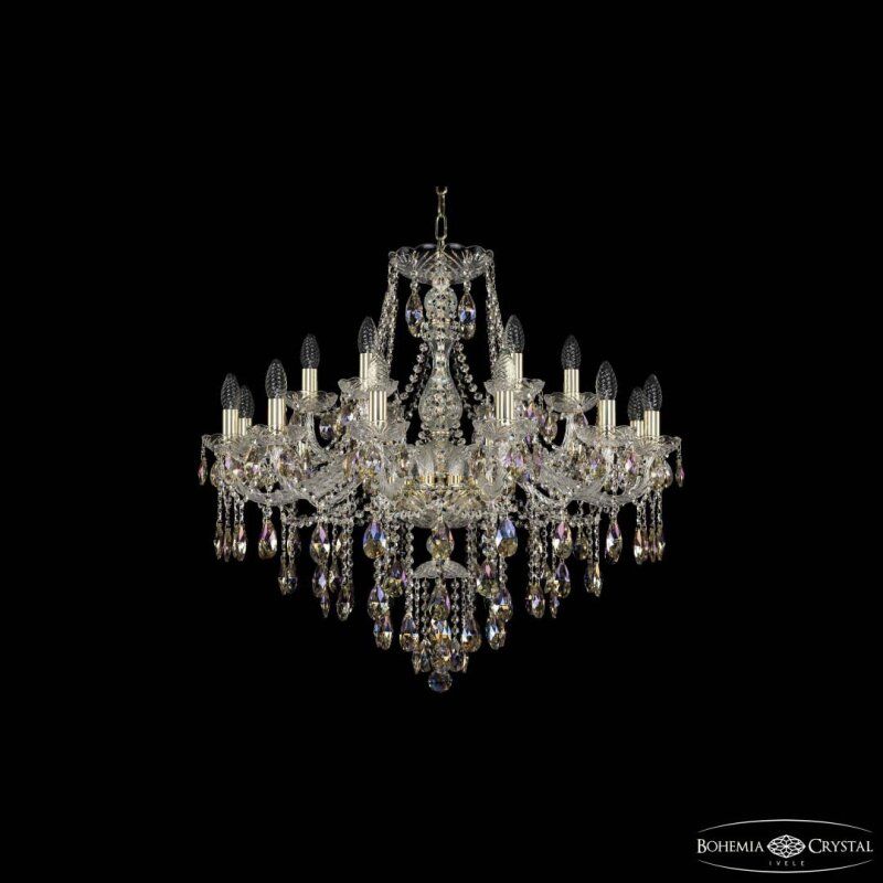 Подвесная люстра Bohemia Ivele Crystal 1415 1415/12+6/300 G K801