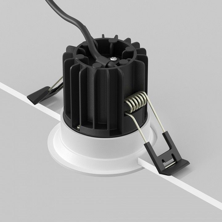 Встраиваемый светильник Maytoni Technical Раунд DL058-7W2.7K-W