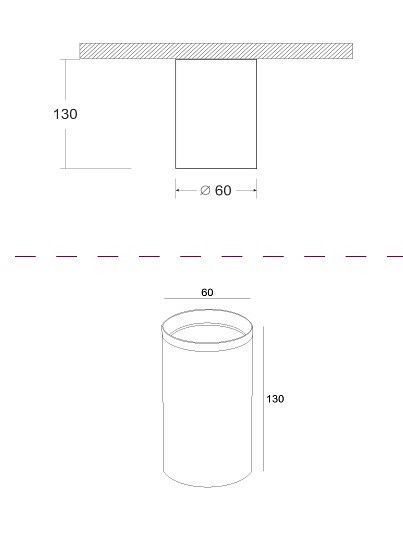 Накладной светильник Maytoni Focus C010CL-01GF