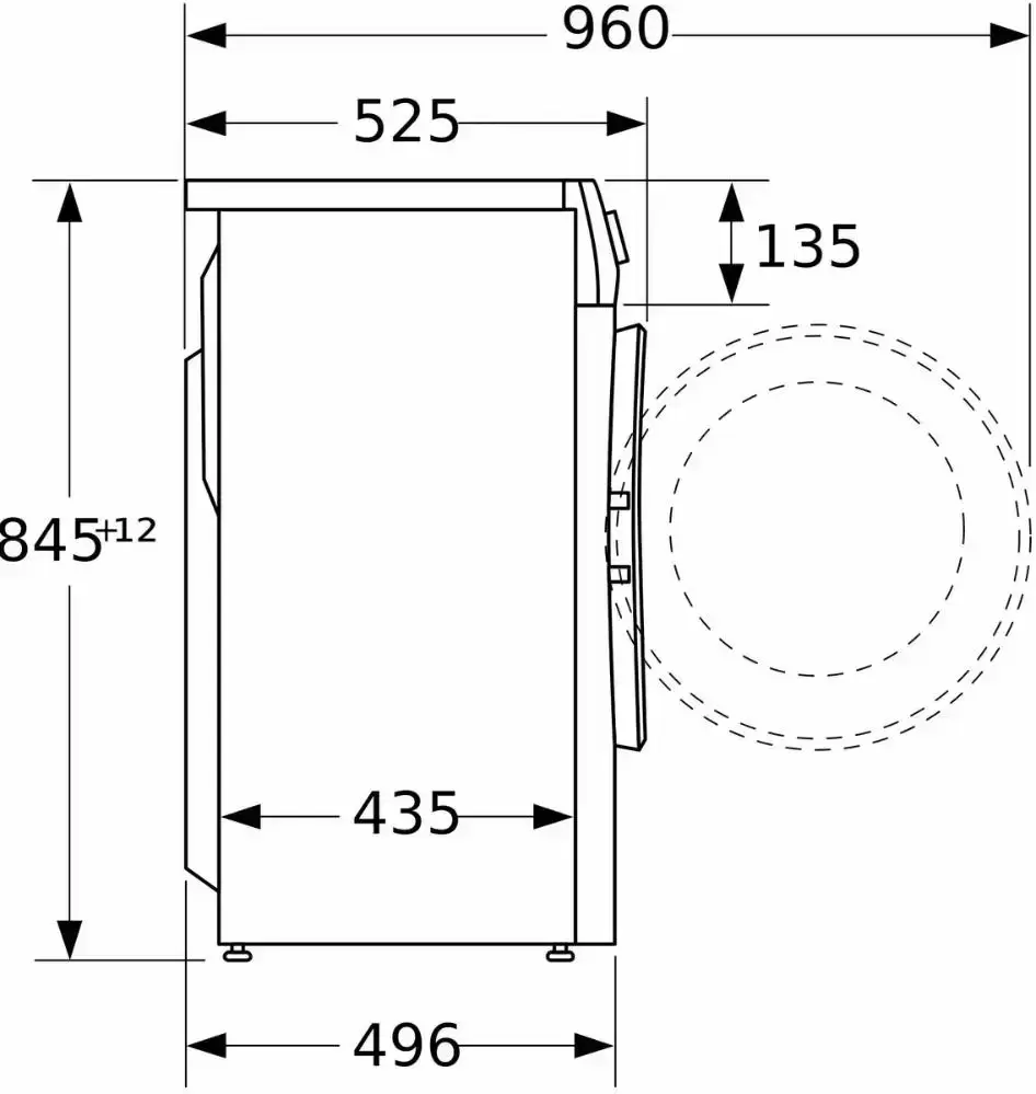 Узкая стиральная машина BOSCH WHA232X1OE